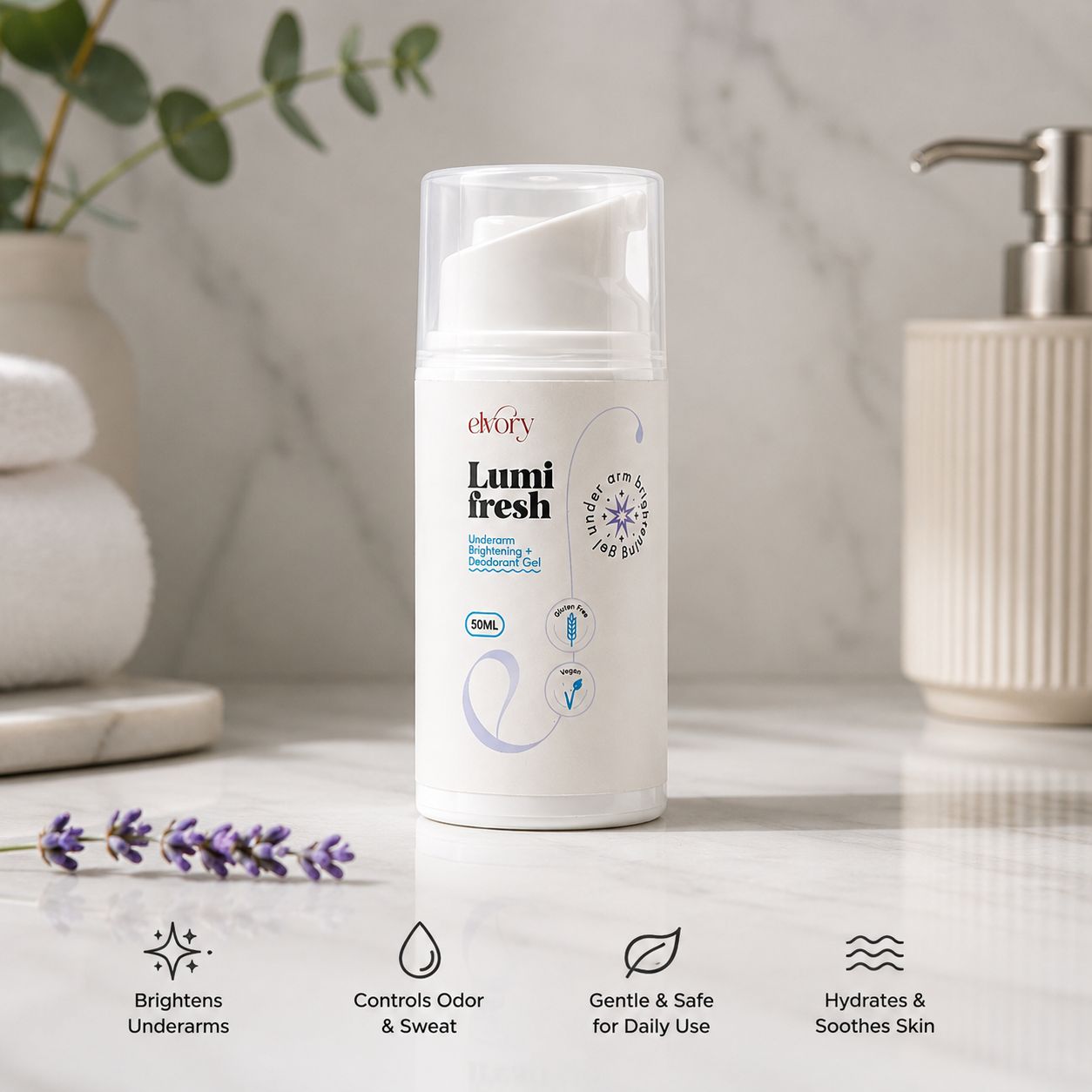 Lumi Fresh — Underarm Brightening + Deodorant Gel